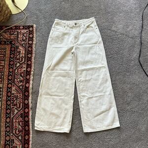 Wrangler Women's Cream Wide Leg Jeans